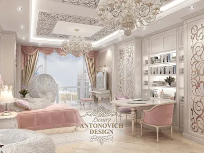 Красивая спальня для девочки - Antonovych Design | Красивые спальни, Комнаты  мечты, Роскошные спальни