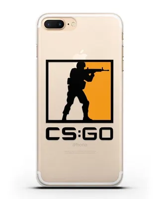 Чехол с логотипом CS GO для iPhone 8 Plus силикон прозрачный купить в  интернет-магазине CASEME.BY