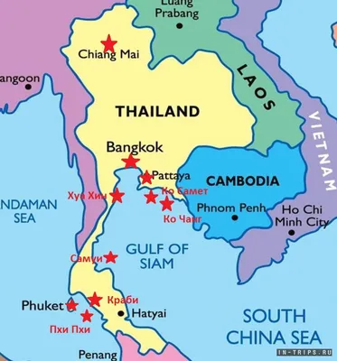 9 курортов Таиланда, описание, отзывы, карта