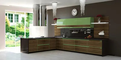 👉 Недорогие зеленые кухни хай-тек, купить необычную зеленую кухню хай-тек  от производителя в Москве | АК-Мебель