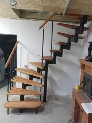 Купить модульную лестницу на второй этаж в частный дом недорого