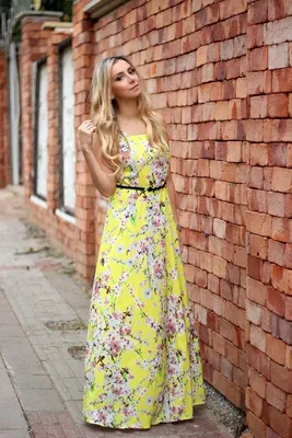 Фасоны длинных летних платьев - 72 фото