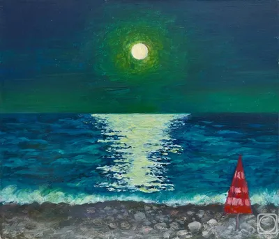 Лунная дорожка» картина Мушиц Елены маслом на холсте — купить на ArtNow.ru