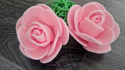 Мини-розочки из изолона. MC DIY mini roses made of isolon. - YouTube