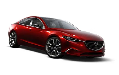 Обои Красный, Авто, concept, Mazda, на белом фоне картинки на рабочий стол,  раздел mazda - скачать