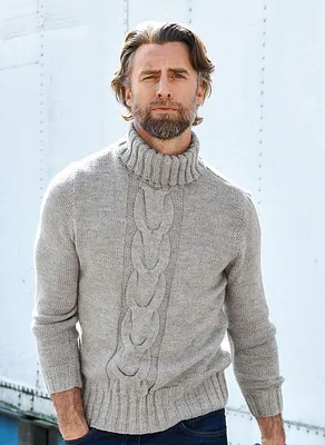 купить мужской свитер - вязаный мужской свитер купить - мужской свитер -  Ksena