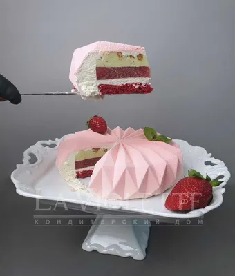 Муссовый торт Геометрия №977 по цене: 3000.00 руб в Москве | Lv-Cake.ru