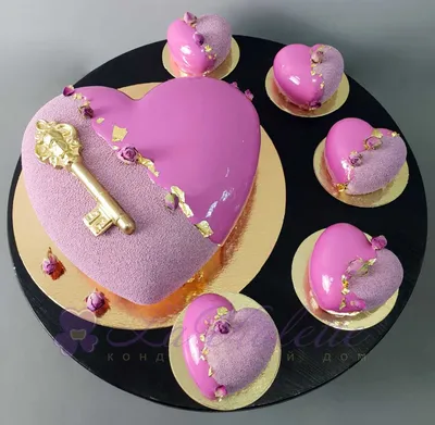 Муссовый торт Сердце №1014 по цене: 3000.00 руб в Москве | Lv-Cake.ru