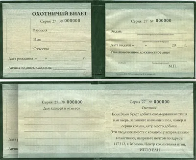 Фото на охотничий билет РФ 3x4 см. размеры и требования
