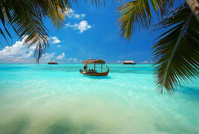 Фото Мальдивы отдых лодка - бесплатные картинки на Fonwall