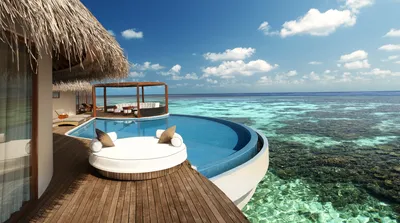 Обои maldives, остров, океан, island, бассейн, fesdu, кораллы, мальдивы на рабочий  стол