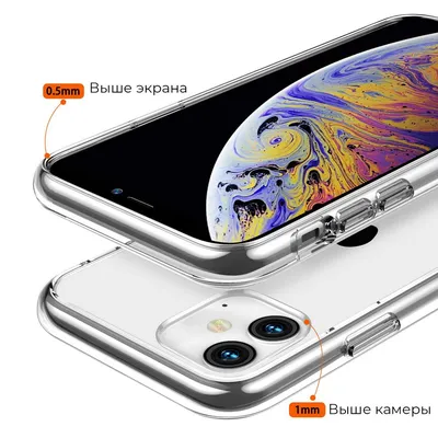 Ультратонкий прозрачный силиконовый чехол для iphone 11 | купить в  интернет-магазине Принтофон в Москве и СПб