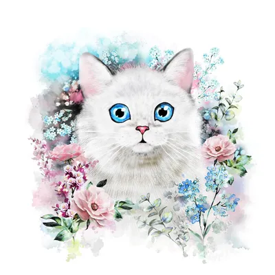 Нарисованные кошки картинки (63 лучших фото)