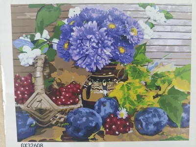 ₴ Купить репродукцию натюрморт известного художника | Цветы, фрукты и  кукуруза | художник Брюссель Пол