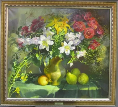Картины натюрморты с цветами и фруктами