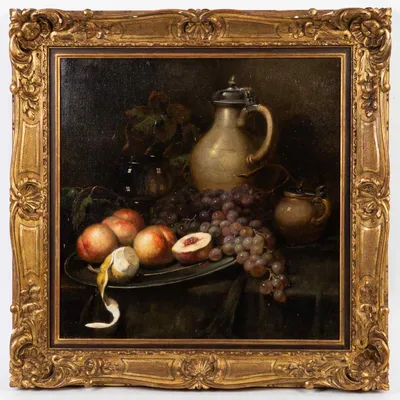 Натюрморт с фруктами и кувшином 19 века. : AnticSwiss