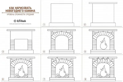 Как рисовать камин с дровами карандашом | Рисовать камин, Рисовать, Как  рисовать