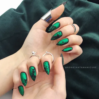 Зелёные острые ногти | Turquoise ring, Turquoise, Jewelry