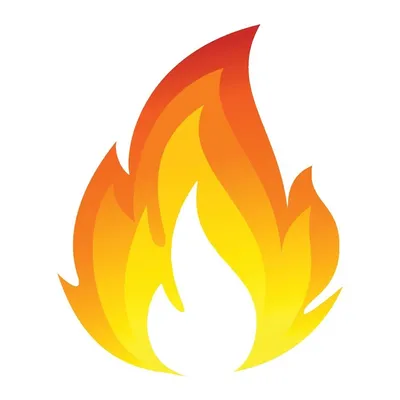огненное пламя в камине, огонь, выделенный на прозрачном фоне, иллюстрация  10 - стоковый вектор 2227371 | Crushpixel