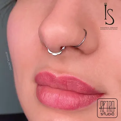 industrialstrength #safepiercing #piercing #nosepiercing #septum  #septumpiercing #septumjewelry #пирсинг #безопасныйпирсинг #идеидляпирсинга  #пирсингнос… | Septum