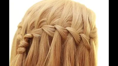 Плетение косички водопад. Waterfall Braid - YouTube