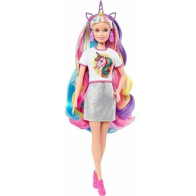 Игровой набор \"Барби. Радужные волосы\" (арт. GHN04) Mattel Barbie GHN04 —  купить в Минске - OZ.by