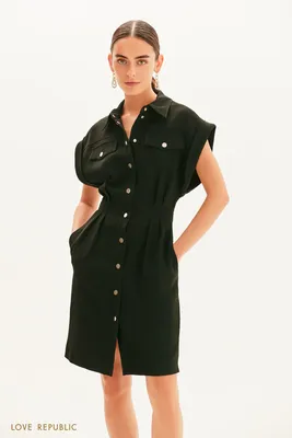 Приталенное платье-рубашка 1358217522-50 - купить в интернет-магазине LOVE  REPUBLIC по цене: 2 499 руб