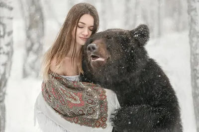 Новосибирский фотограф сняла моделей с живыми медведями - 10 декабря 2019 -  НГС