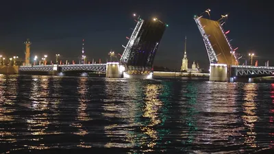 Санкт-Петербург, белые ночи, разведение мостов - съемка с квадрокоптера -  YouTube