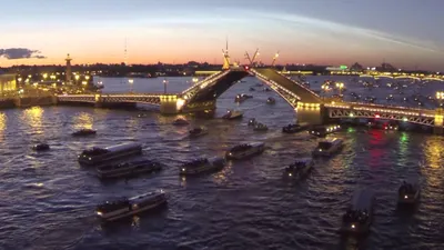 Ночной Петербург. Развод мостов