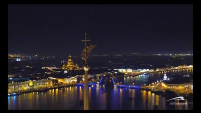 Ночной Санкт-Петербург - Фото с высоты птичьего полета, съемка с  квадрокоптера - PilotHub