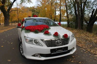 Искусственные цветы - Украшение автомобилей - Свадебный рай