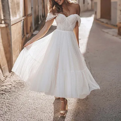 Элегантные короткие свадебные платья-трапеции в стиле бохо 2022 для женщин  кружевные платья невесты с аппликацией белое свадебное платье с открытой  спиной вечерние халаты - купить по выгодной цене | AliExpress
