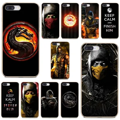 Скорпион в Mortal Kombat X маска мобильный телефон лезвие A520 A512 A610  A530 A510 910 A5 2019 V6 V7 V8 V9 V10 Lite Viat - купить по выгодной цене |  AliExpress