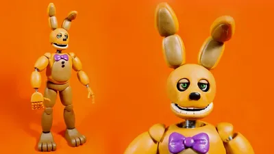 Пит Спринг Бонни ФНАФ из Пластилина Туториал Into the Pit Sprigbonnie FNAF  Plasticine - YouTube