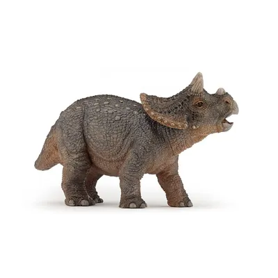 Трицератопс динозавр позирует на задних лапах