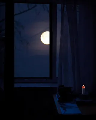Открытые окна ночью - 67 фото
