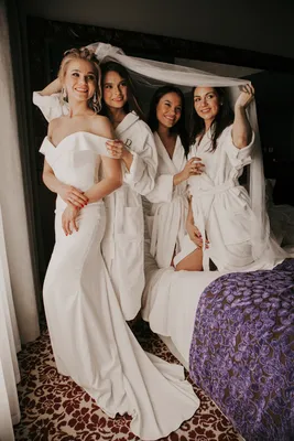 photo shoot, фотосессия утро невесты с подружками, невеста с подружками  гионис, подружка невесты, свадебный, white wedding - The-wedding.ru