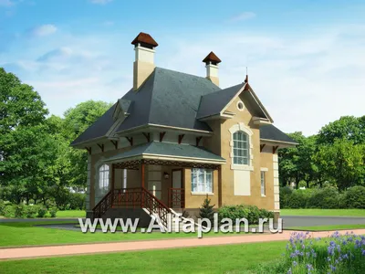 43A «Шале Малек» - компактный загородный дом для небольшого участка: цена |  Купить готовый проект с фото и планировкой