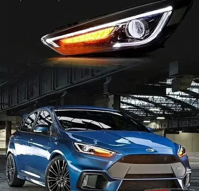 Передние фары LED тюнинг оптика Ford Focus 3 ксенон (15-18), цена 17300 грн  — Prom.ua (ID#1579678952)