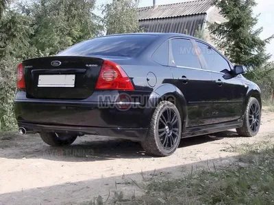 Юбка FT заднего бампера (седан) Ford Focus 2 (2004-2008)