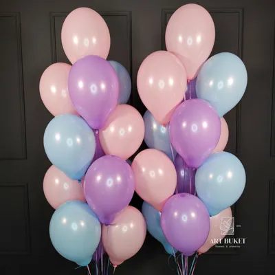 Доставка воздушные шарики ассорти нежные цвета 25 шт по Караганде -  Арт-букет
