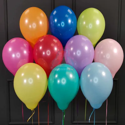 Облако разноцветных шариков на 8 марта 10 цветов 50 штук купить в Москве -  заказать с доставкой - артикул: №2257