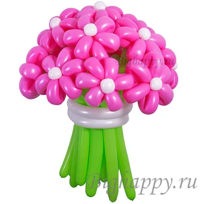 Букет цветов из шаров Розовые астры купить в Москве с доставкой: цена,  фото, описание | Артикул:A-005475
