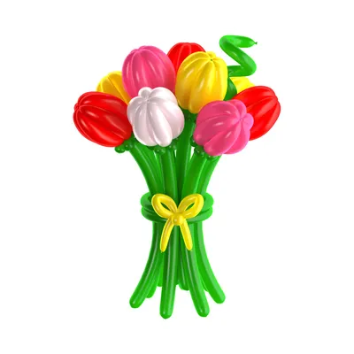Купить Цветы из шаров - тюльпаны - 1 шт. в Зеленограде с круглосуточной  доставкой арт. 10867