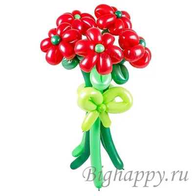 Букет цветов из шаров Красные герберы купить в Москве с доставкой: цена,  фото, описание | Артикул:A-005476