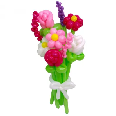 Цветы и букеты из воздушных шаров: Букет Цветочное ассорти из воздушных  шаров