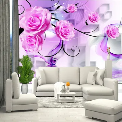 Обои фотообои фотообои 3d на стену обои флизелиновые фото обои на стену  Абстракция из объектов и розовых роз. - купить по выгодной цене | AliExpress
