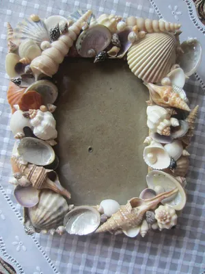 Рамка для фото из морских ракушек. Купить в Минске — Сувениры Ay.by. Лот  5031221430