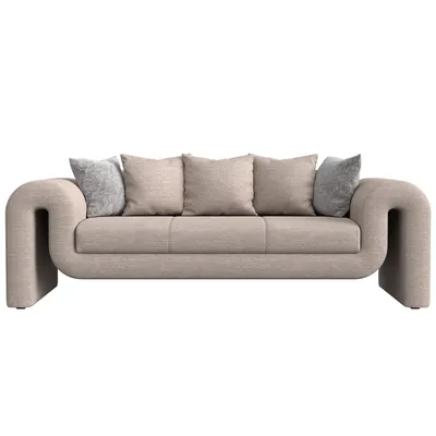 Прямой диван Волна, рогожка, berat бежевый код 20750.37 — купить в Москве  по цене от 49 990 руб. в интернет-магазине мебельной компании «Шатура»